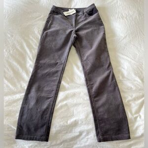 WoolOvers | Women’s US 4 | Gray Corduroy Pants Stretch | Straight Leg NWT